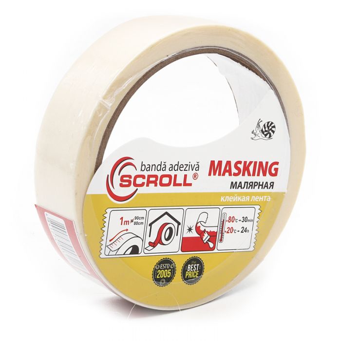 Banda adeziva de hârtie 24 mm x 25 m