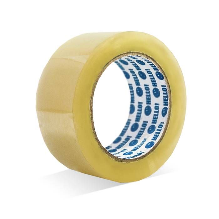 Banda adeziva p/u impachetare HELLO!, 48mm x 300m, transparenta