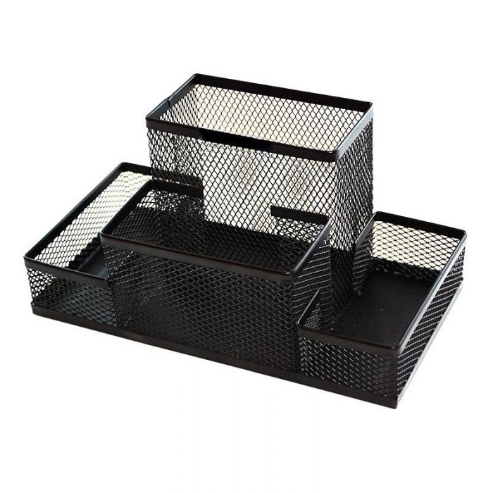 Подставка настольная металл.с 4 отделениями