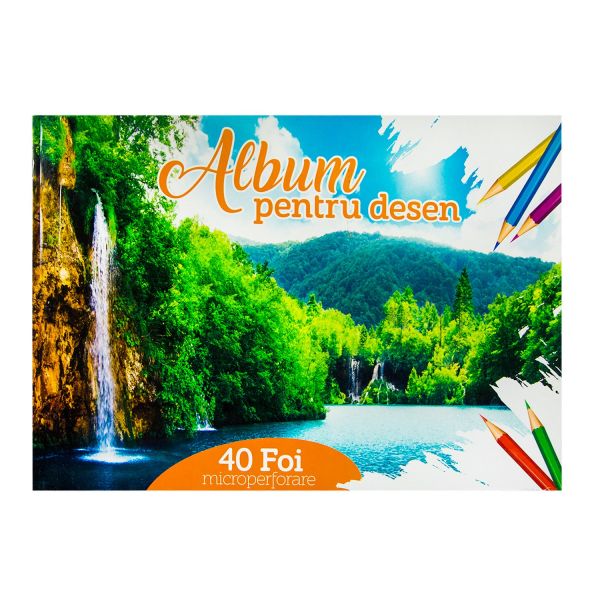 Альбом для рисования отрывные листы, 40 листов, 100 г/м,