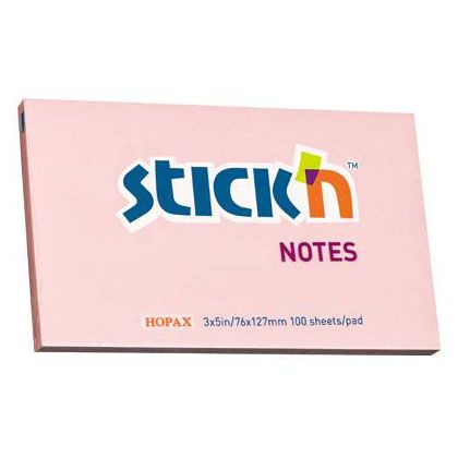 Bloc de hirtie pentru notite STICKn, 76x127, 100 file