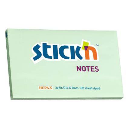 Bloc de hirtie pentru notite STICKn, 76x127, 100 file