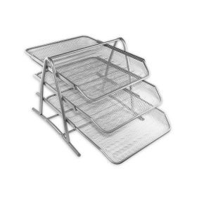 Лоток металлический, 3-cекционнй,серебристый