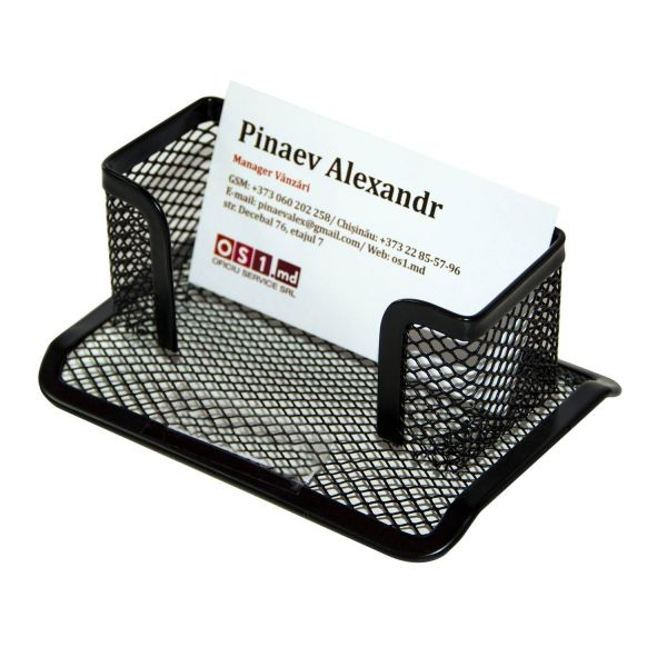 Подставка для визиток металлическая