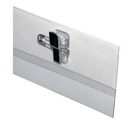 Бейдж горизонтальный пластиковый, 90 x 55 mm,