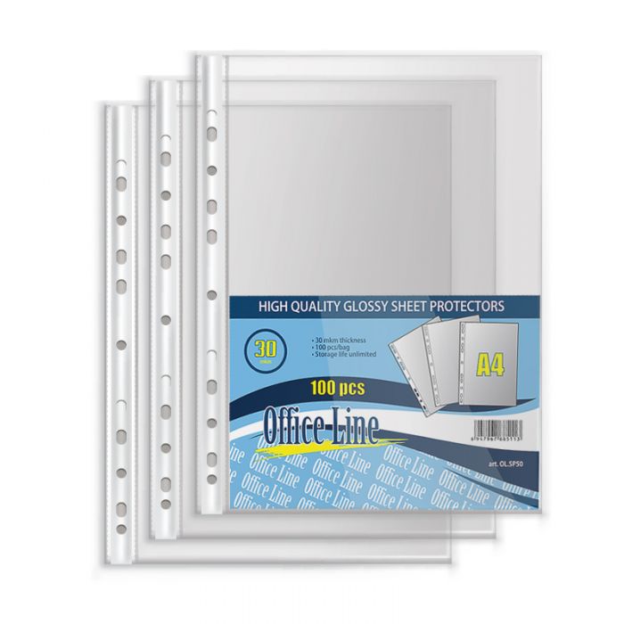 Folii de protecție A4/30 mkm, OfficeLine