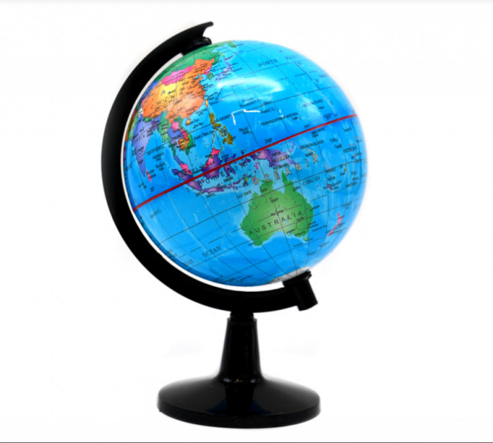 Glob politic 10cm EN (albastru/PVC) ML16-1 Gl10PVC