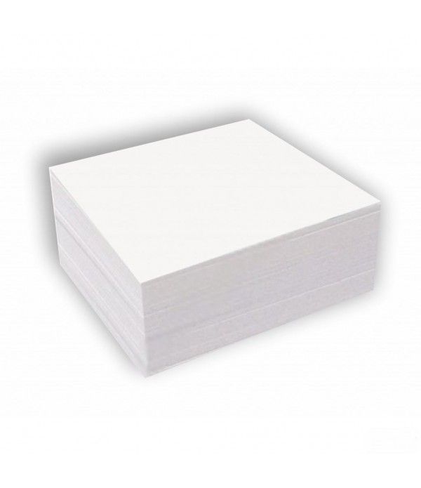 Cub din hirtie pentru notite , 90x90x45 mm, alba