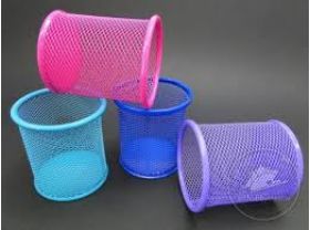 Suport pentru pixuri, rotund din metal,color