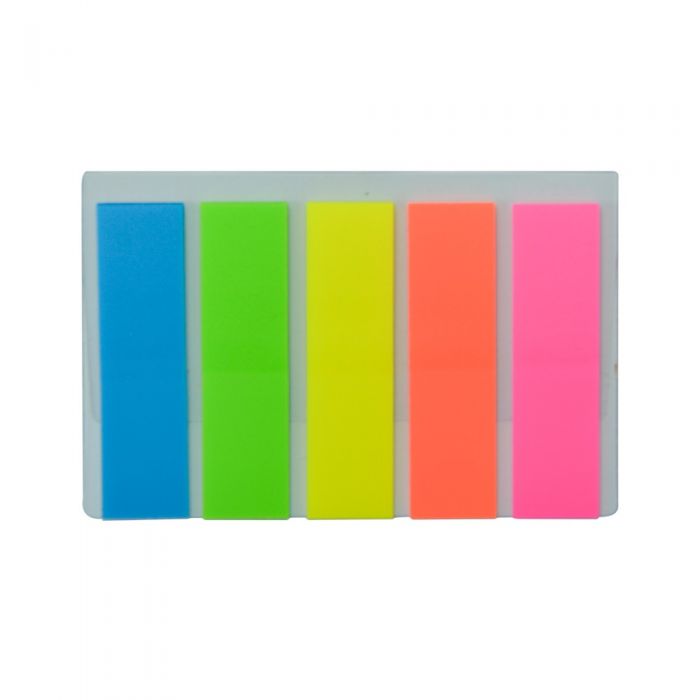 Index-uri din plastic Neon, 45x12mm, 5 buc.x20foi, HC
