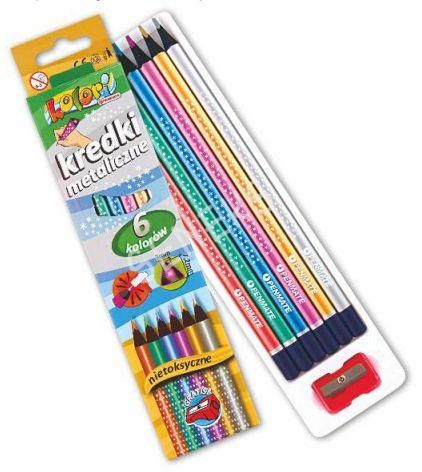 Карандаши цветные PENMATE METALIC, 6 цветов