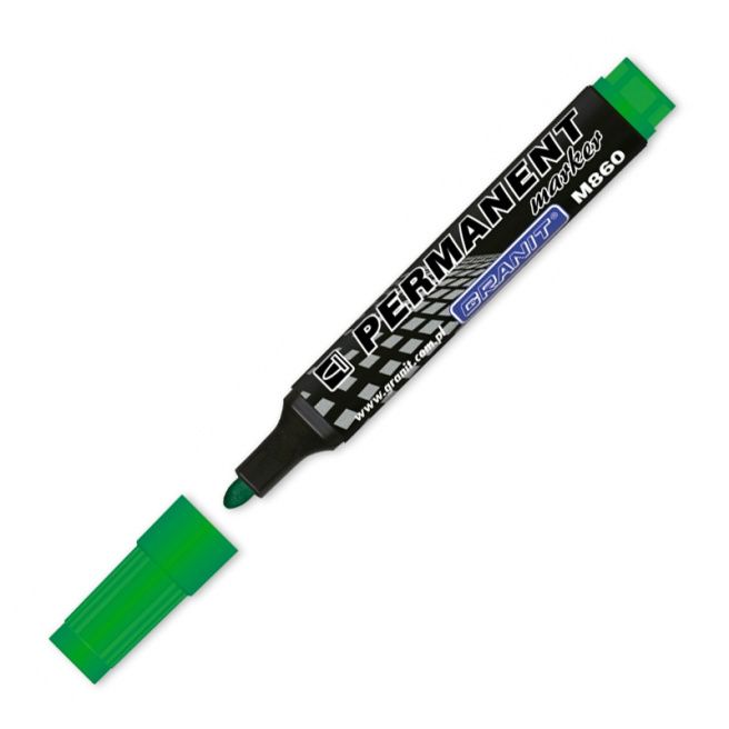 Marker permanent GRANIT M860, verde, (per bucată)