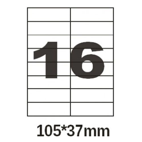 Этикетки А4 16шт. 105*37мм (100л)
