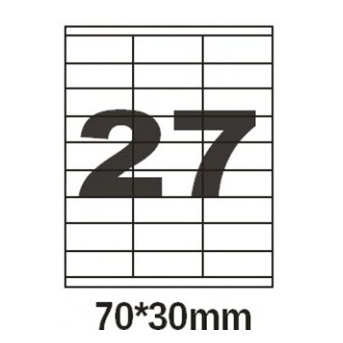 Etichete autoadezive A4, 27 buc., 70*30 mm