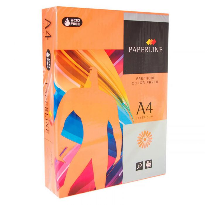 Hirtie colorata A4 Paperline 250 foi SAFRON 160gr, orange