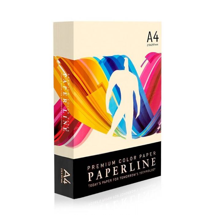 Бумага цветная A4 Paperline IVORY, 80 гр., пастель, бежевая