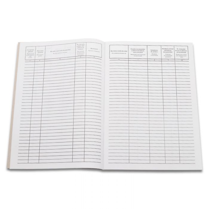 Registru de evidenta a documentelor de intrare, 50 foi, offset