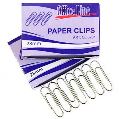 Agrafe OfficeLine 28 mm, 100 buc., rotunde, nichelate