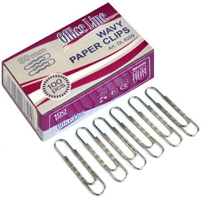 Agrafe OfficeLine 50 mm, 100 buc., ondulate